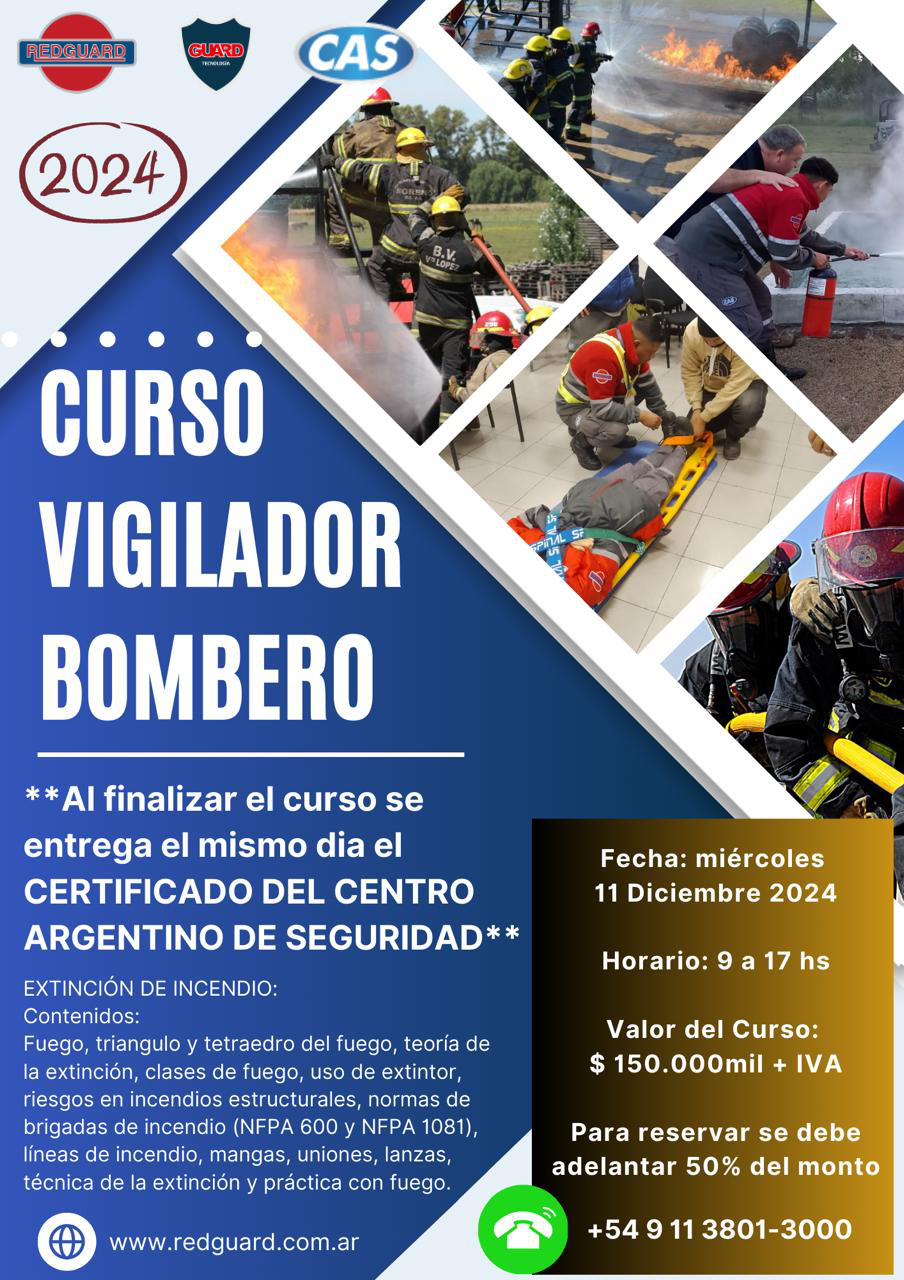 Curso Vigilador Bombero